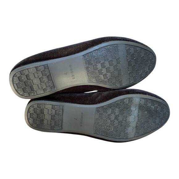 Birdies Starling Flat Black Velvet Women size 7 - Picture 7 of 7